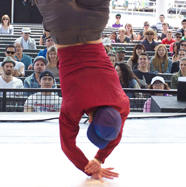 2000 spin on stage at Harbourfront